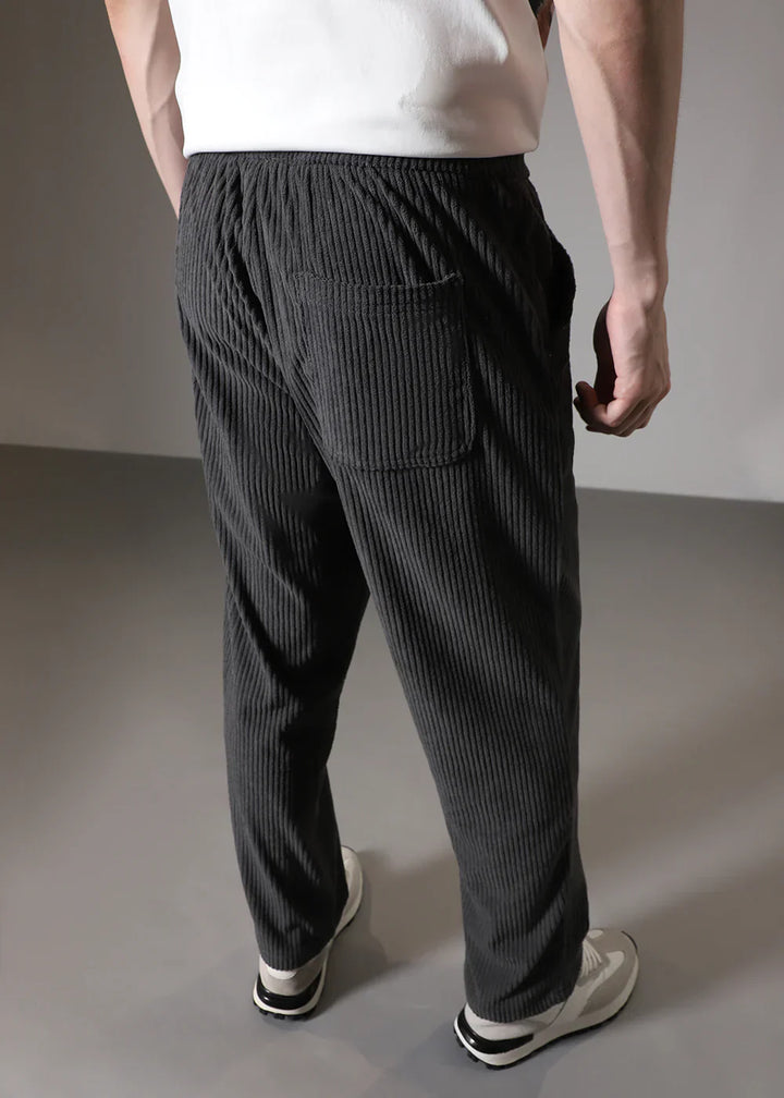Terrence™ - Pantaloni a Gamba Dritta con Finitura a Coste