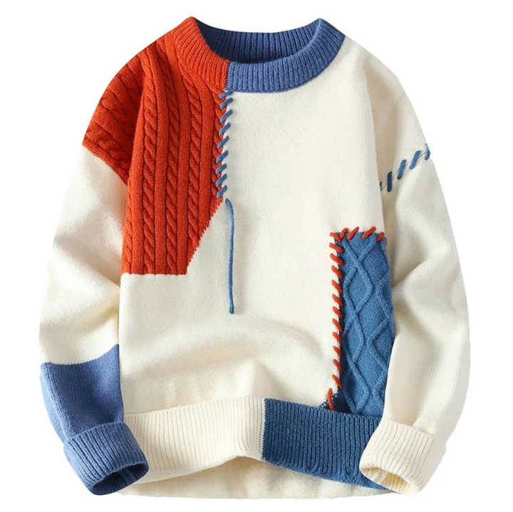 AMOR | MAGLIONE CON PATCHWORK