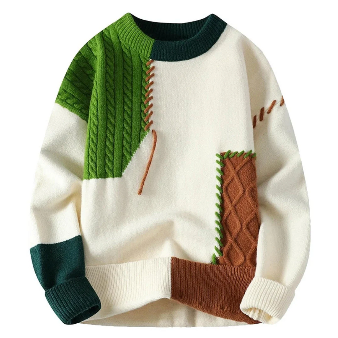 AMOR | MAGLIONE CON PATCHWORK