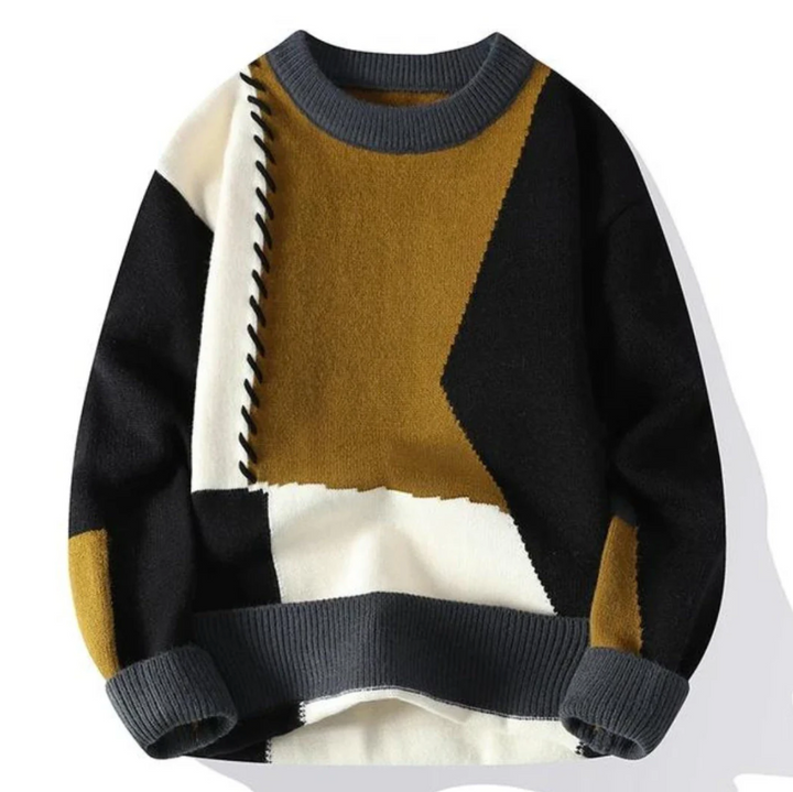 AMOR | MAGLIONE CON PATCHWORK